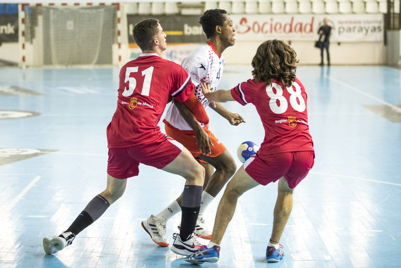 Partido entre la selección cántabra cadete masculina y la de Murcia