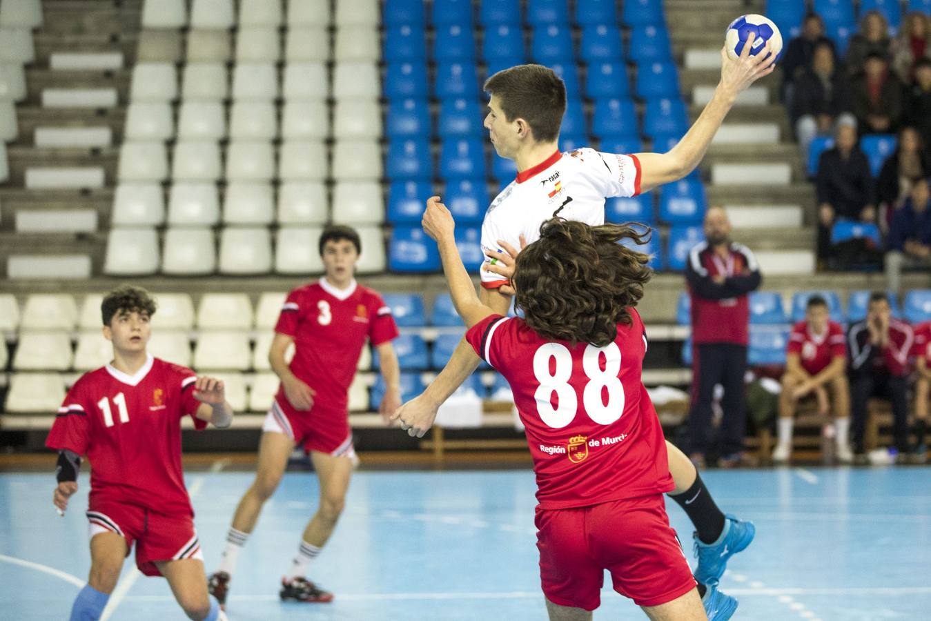 Partido entre la selección cántabra cadete masculina y la de Murcia