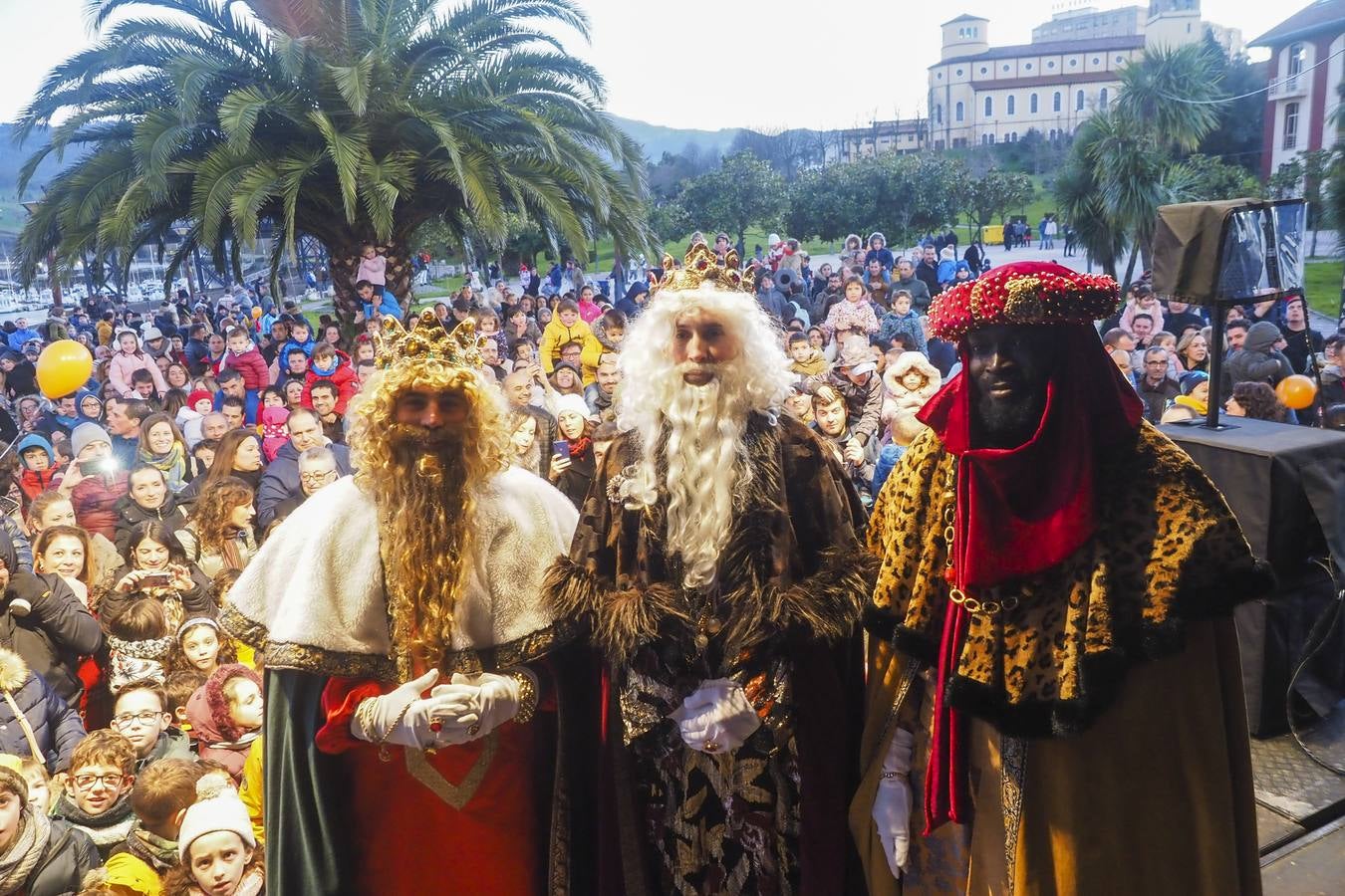 Recibimiento a los reyes Magos en Astillero.