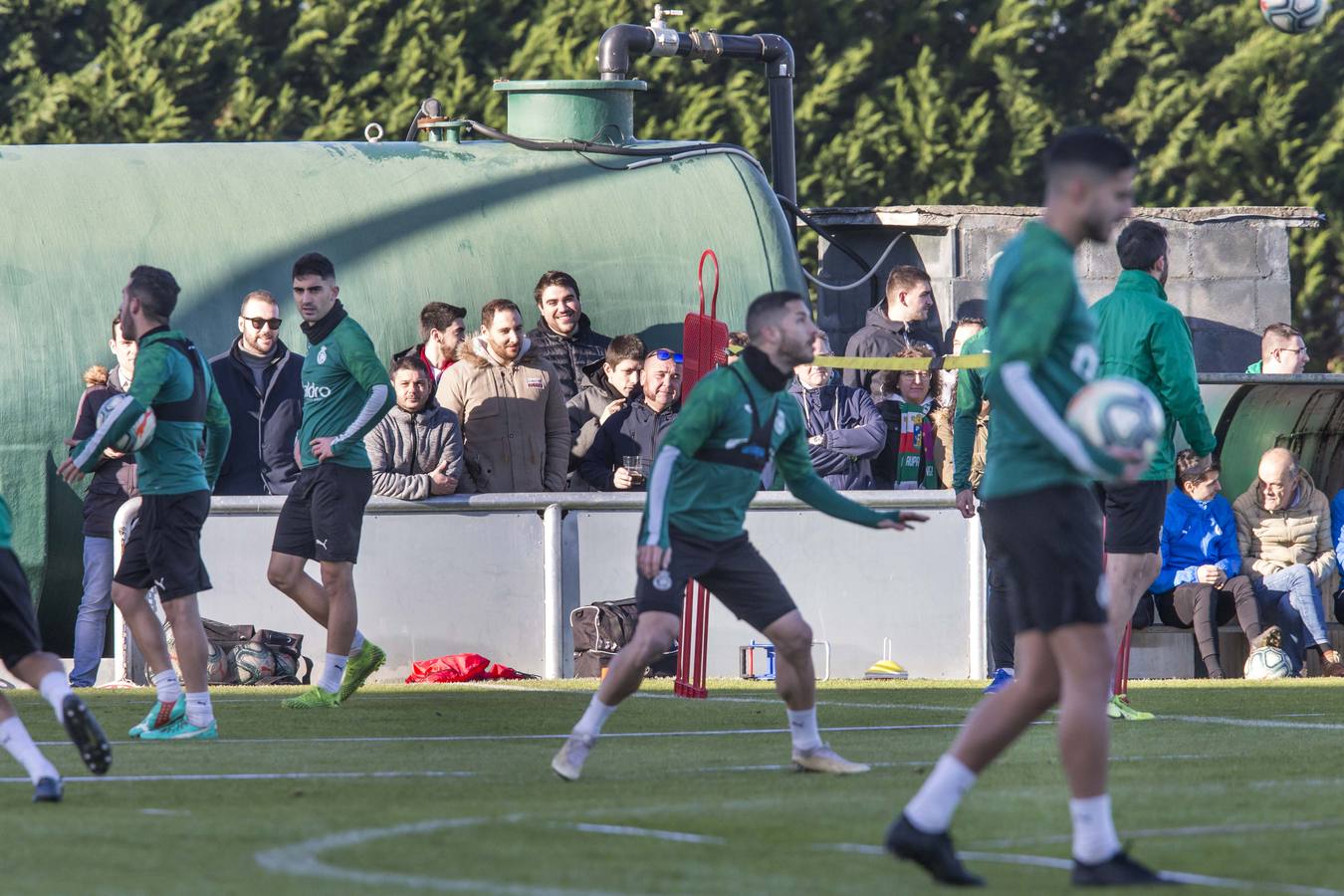 Fotos: Imágenes del entrenamiento del Racing de este sábado