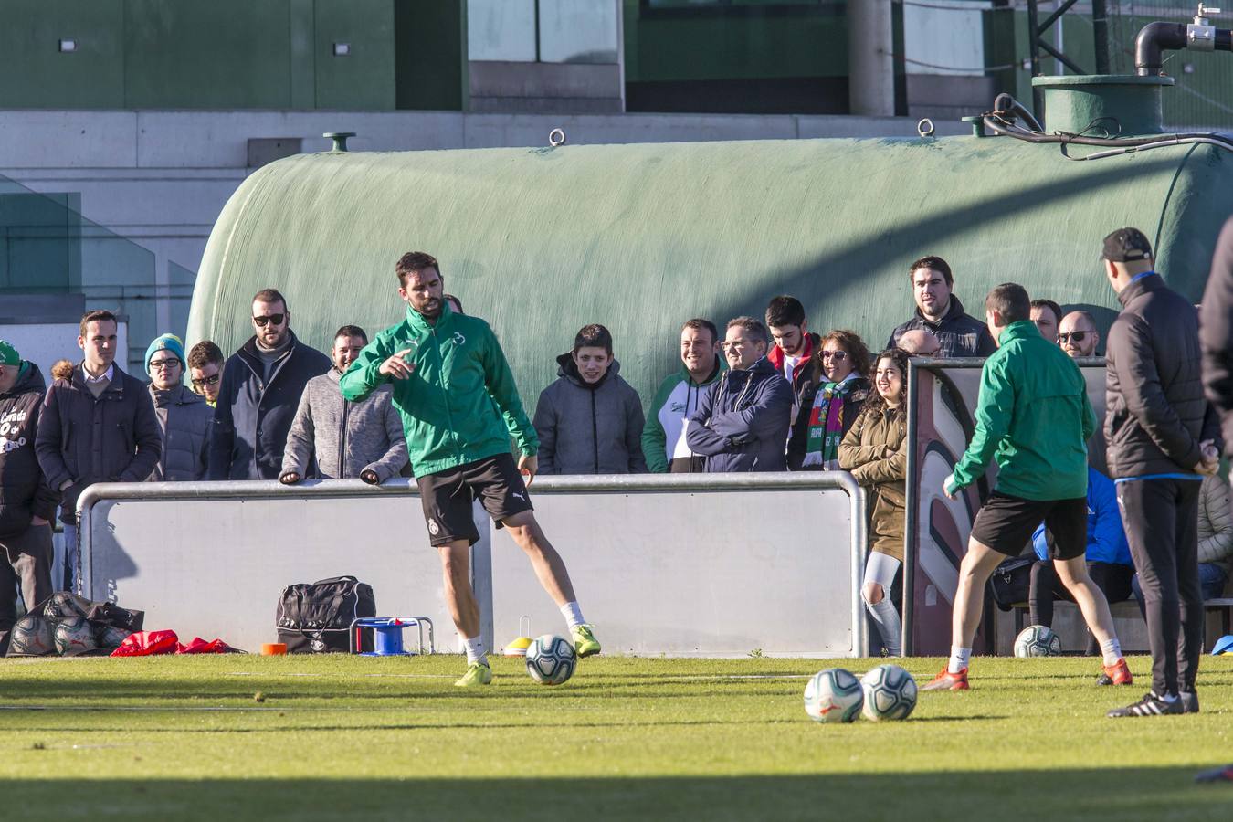 Fotos: Imágenes del entrenamiento del Racing de este sábado