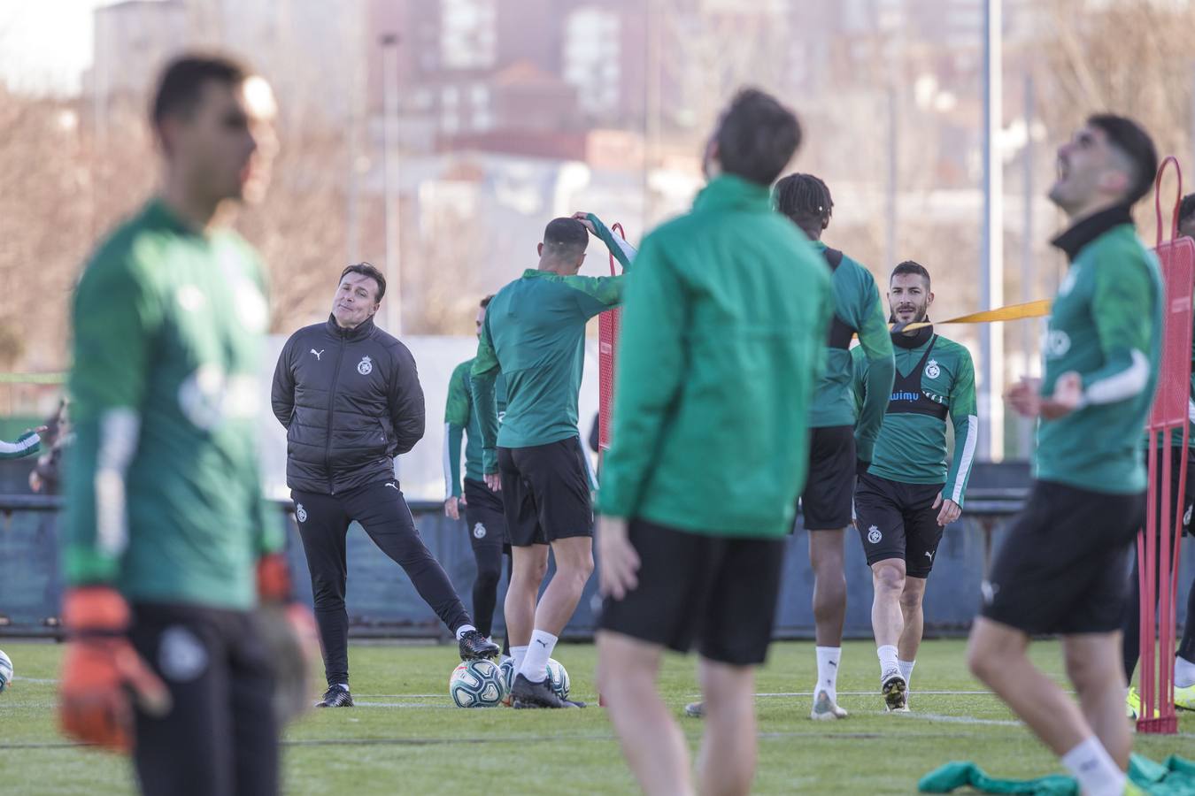 Fotos: Imágenes del entrenamiento del Racing de este sábado