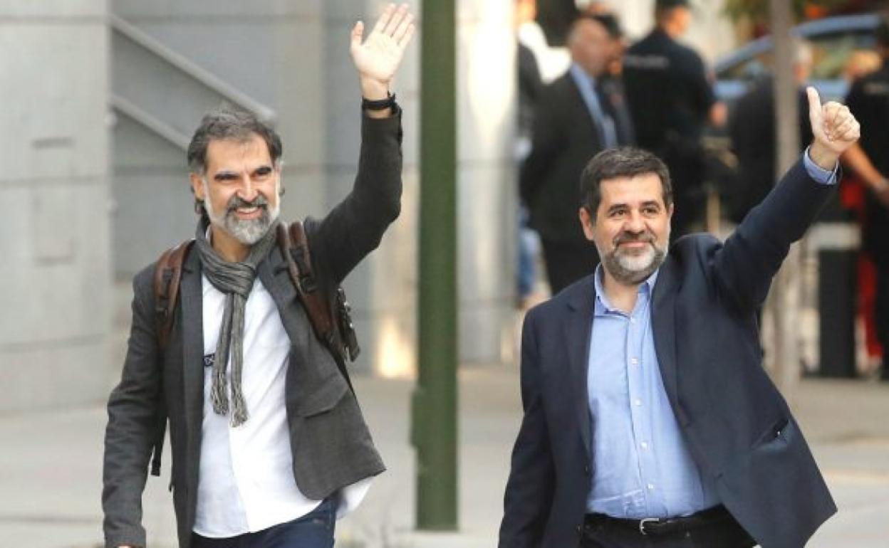 Jordi Cuixart y Jordi Sànchez, en una imagen de archivo.