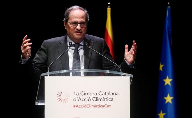 La Fiscalía da oxígeno a Torra al apoyar que siga de momento al frente de la Generalitat 