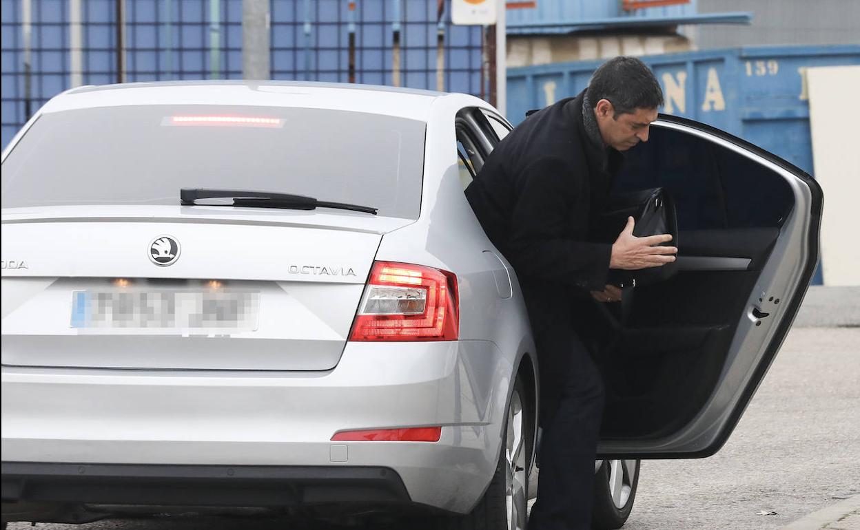 Josep Lluís Trapero, este lunes a su llegada a la Audiencia Nacional.