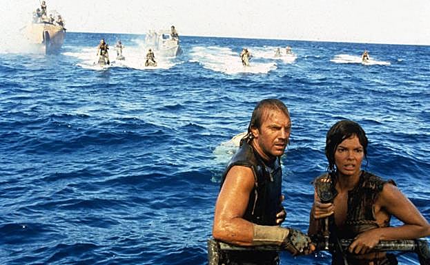 Kevin Costner, en un fotograma de 'Waterworld'.