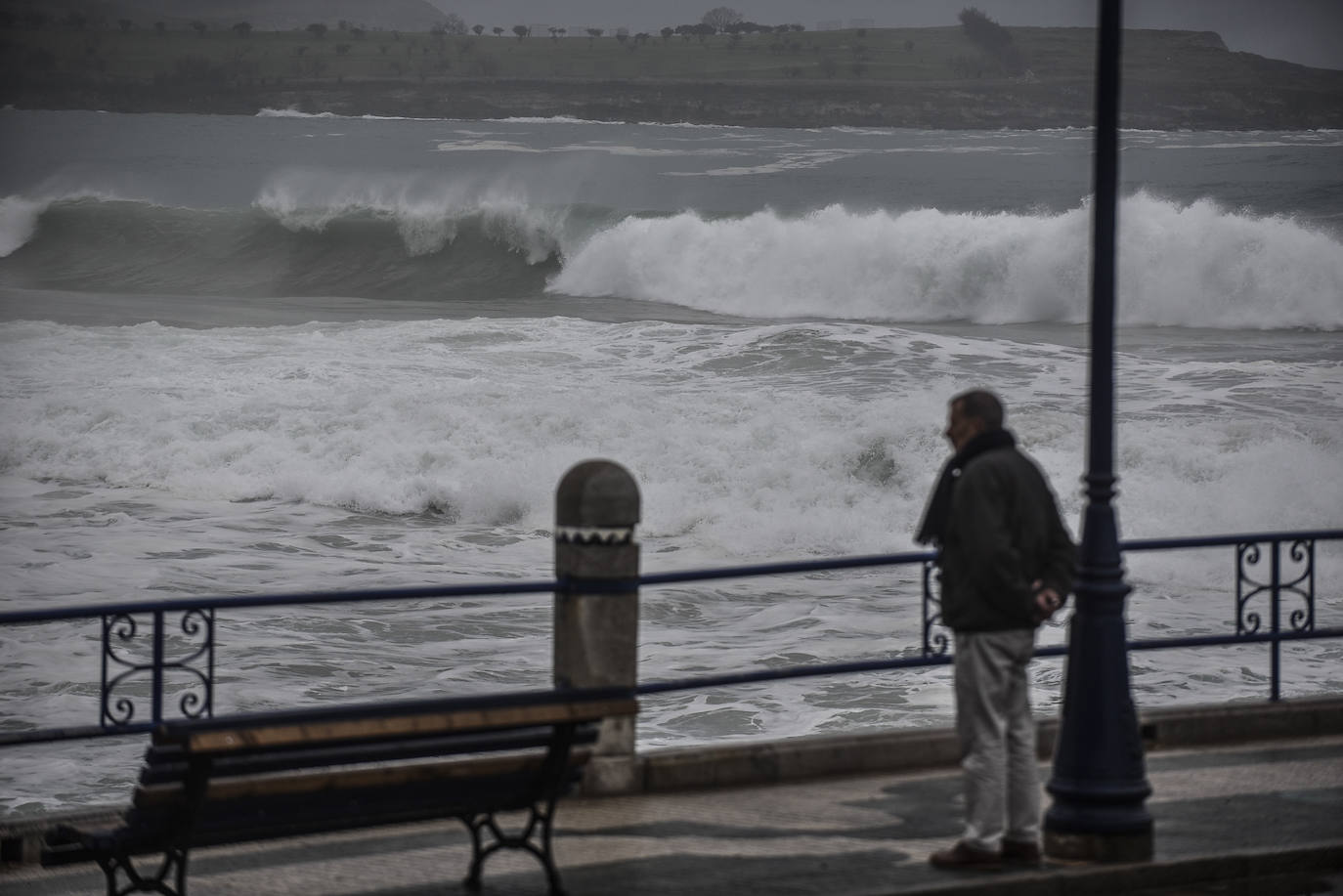 Imágenes desde la playa de El Camello