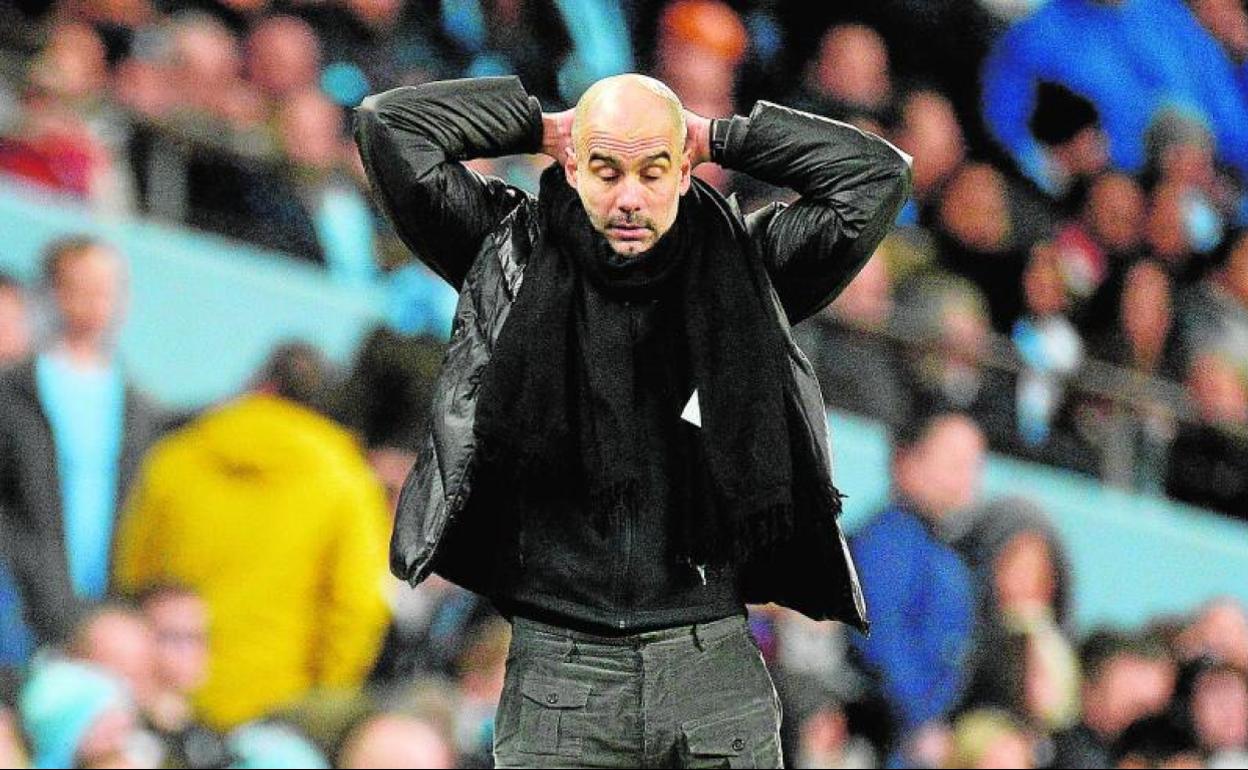 Pep Guardiola, entrenador del Manchester City. 