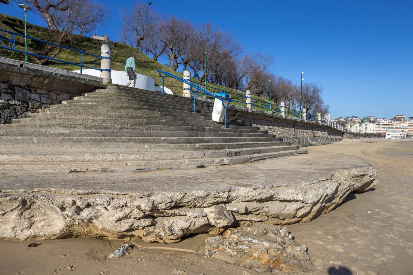 Fotos: La Segunda del Sardinero pierde dos metros de arena por el temporal