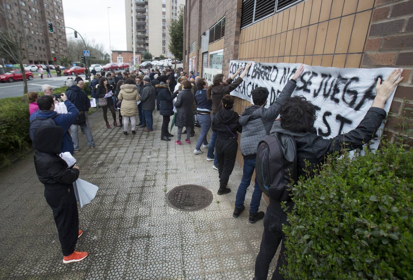 Manifestación contra las casas de apuestas.