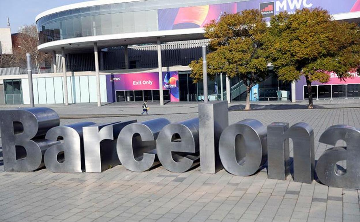 La Fira de Barcelona días antes de la suspensión del Mobile World Congress.