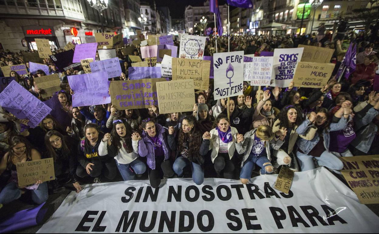 Participantes en la manifestación del año pasado en Santander.