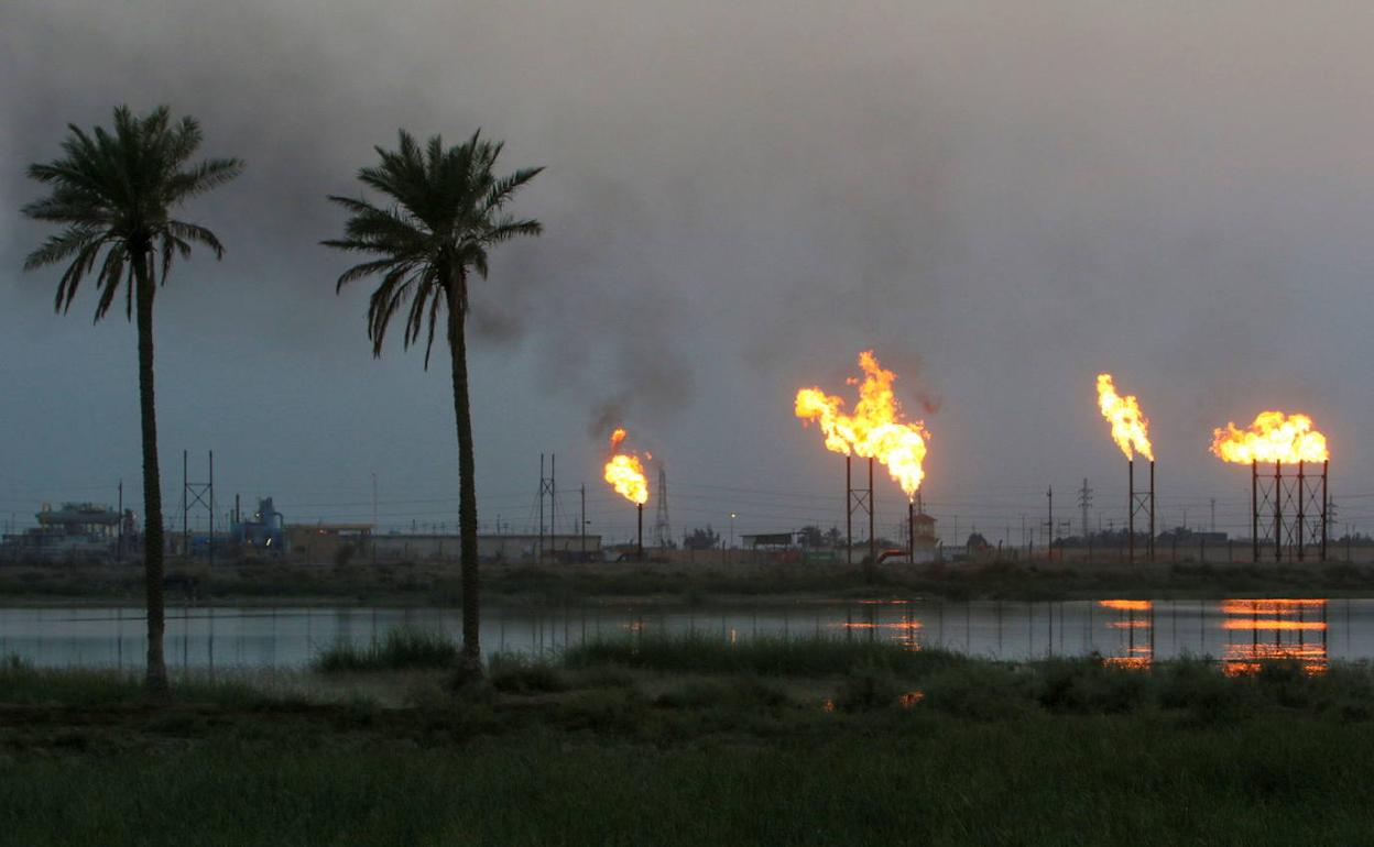 Pozos petrolíferos en Iraq 