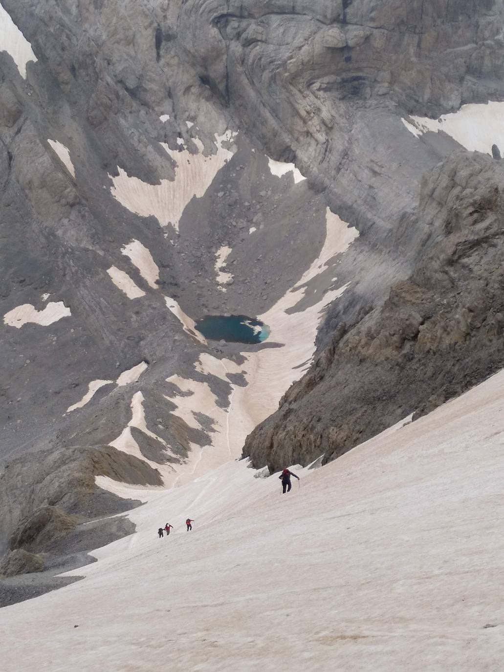 El Lago helado, visto desde la Escupidera.