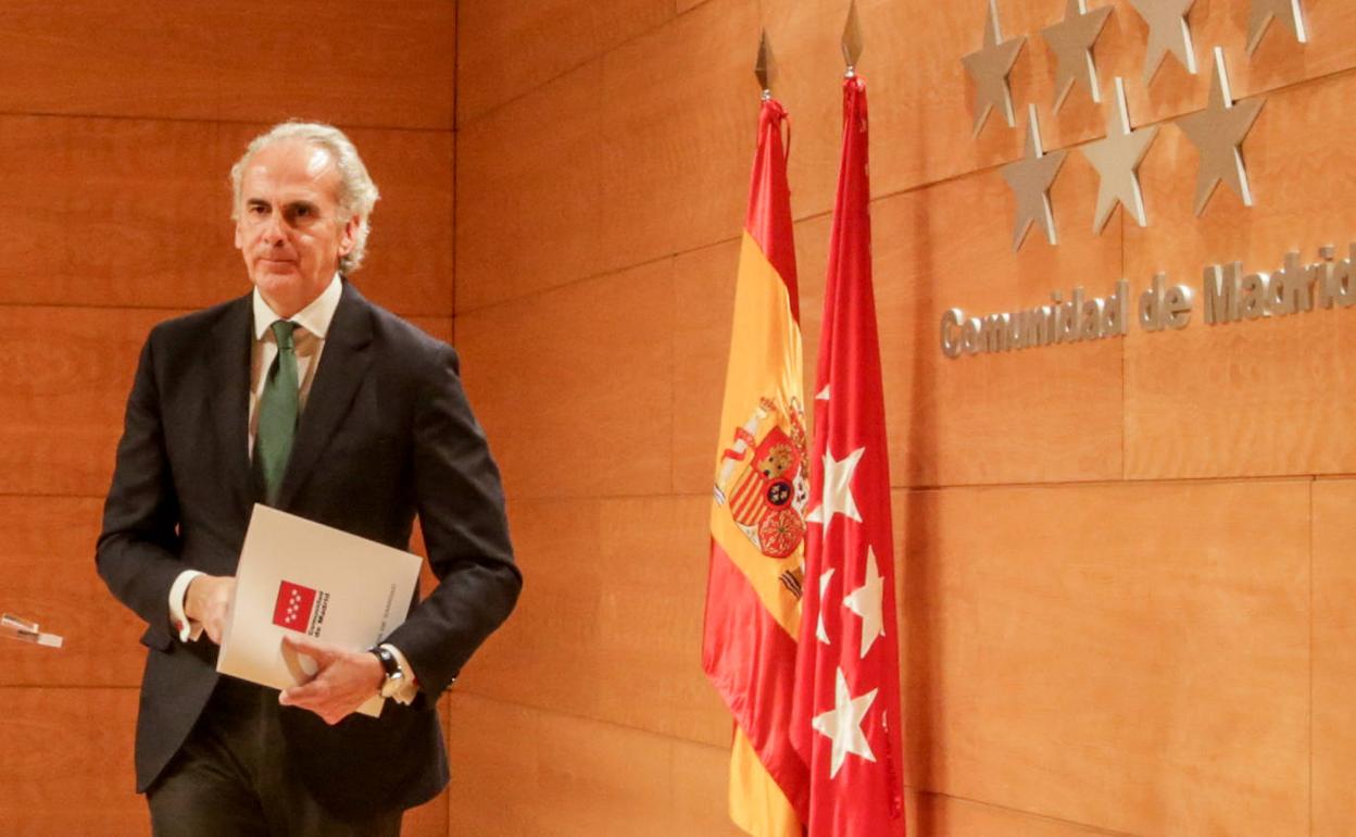 El consejero de Sanidad de la Comunidad de Madrid, Enrique Ruiz Escudero.