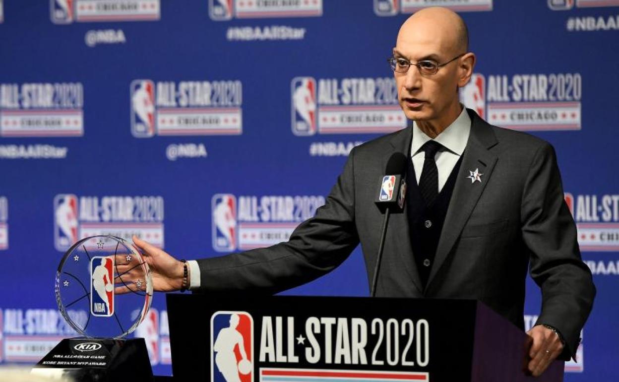 Adam Silver, comisionado de la NBA. 