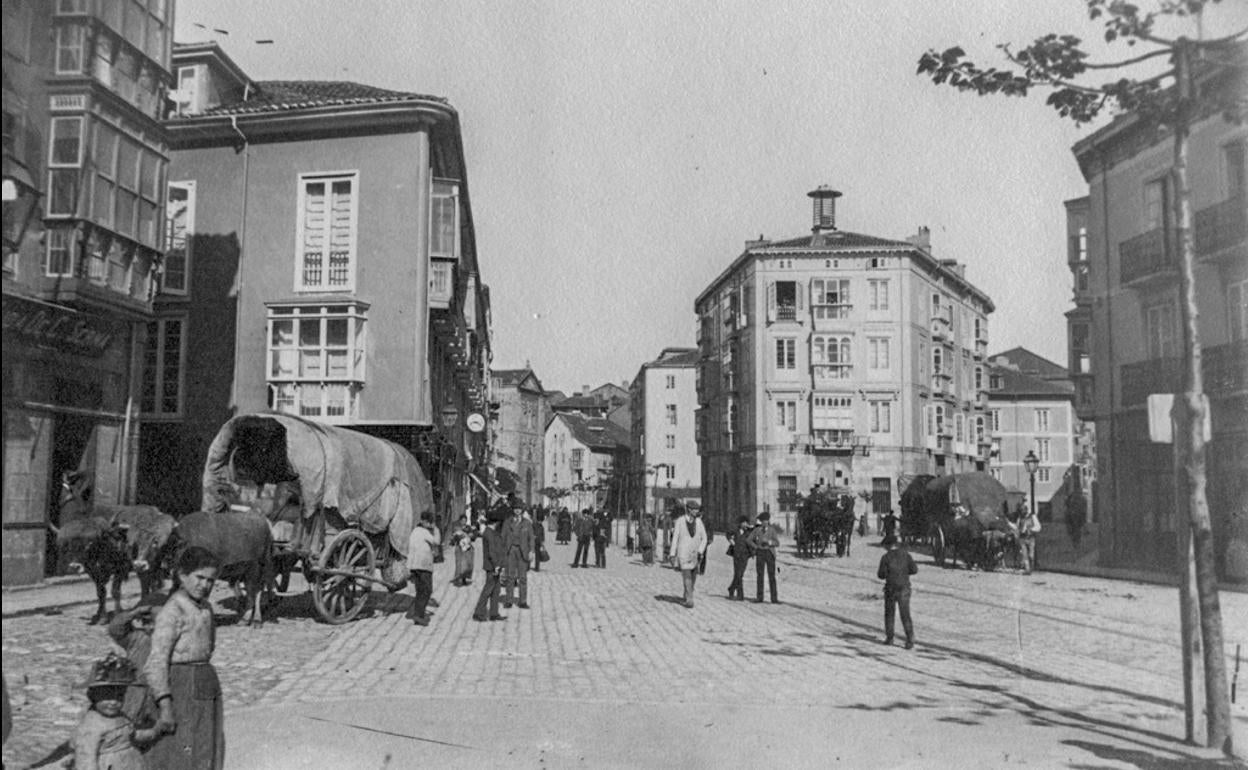 Vista de la Acera del Correo, 1898