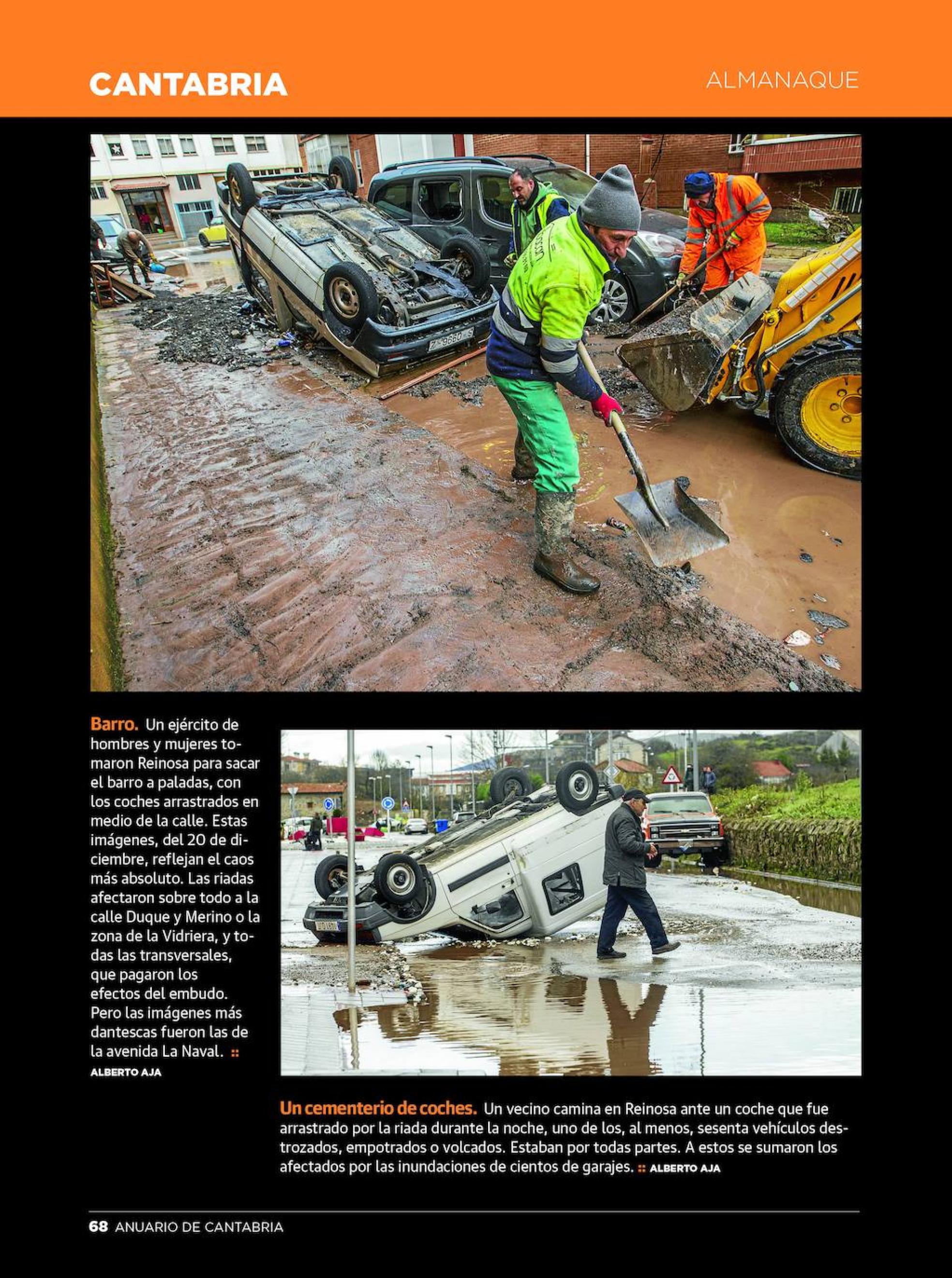 Catástrofes naturales. Las inundaciones en Reinosa dejaron escenas dantescas.