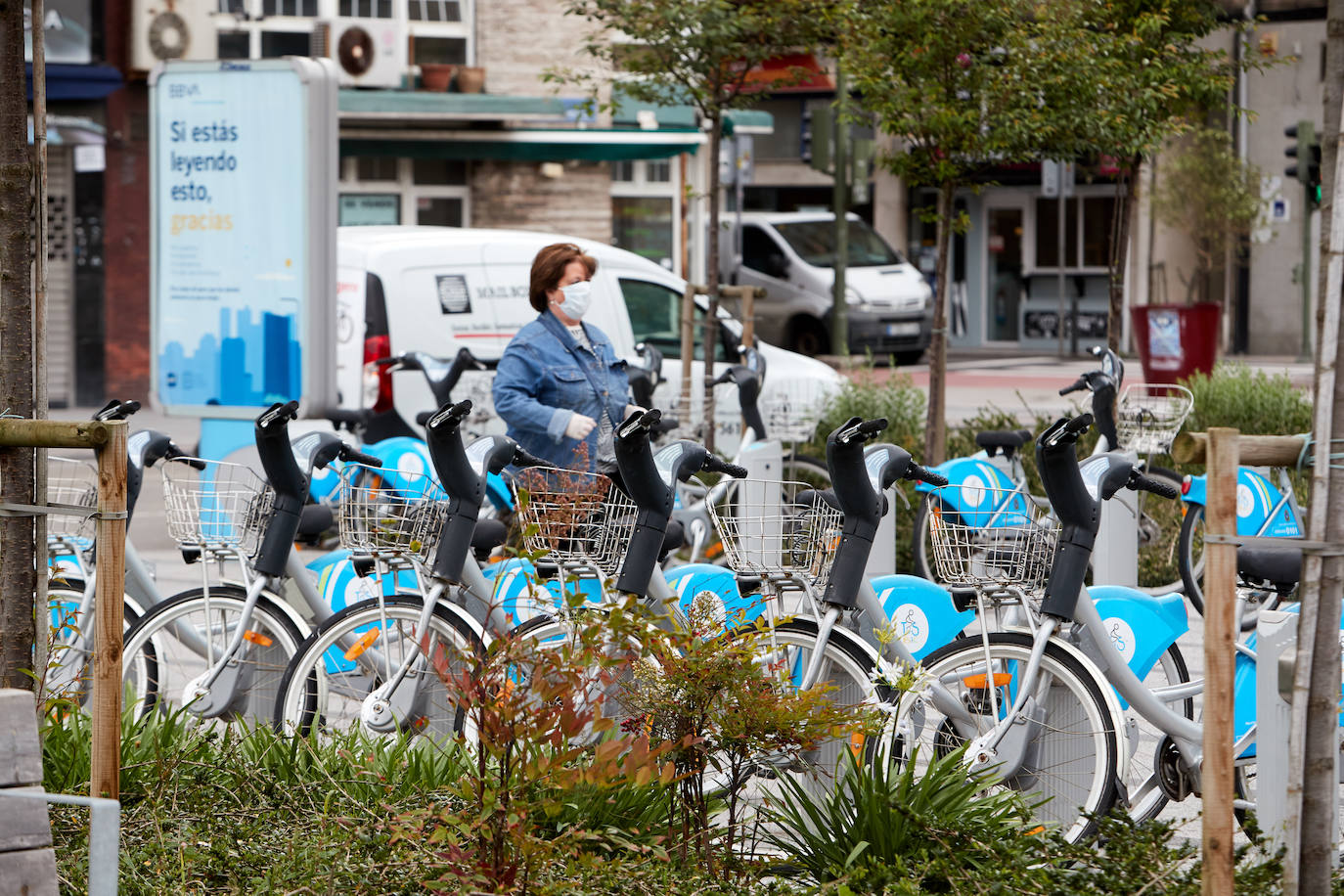 Santander facilitará el uso de la bicicleta frente al vehículo privado. como primer paso ayer se desinfectaron y se restableció el servicio de alquiler