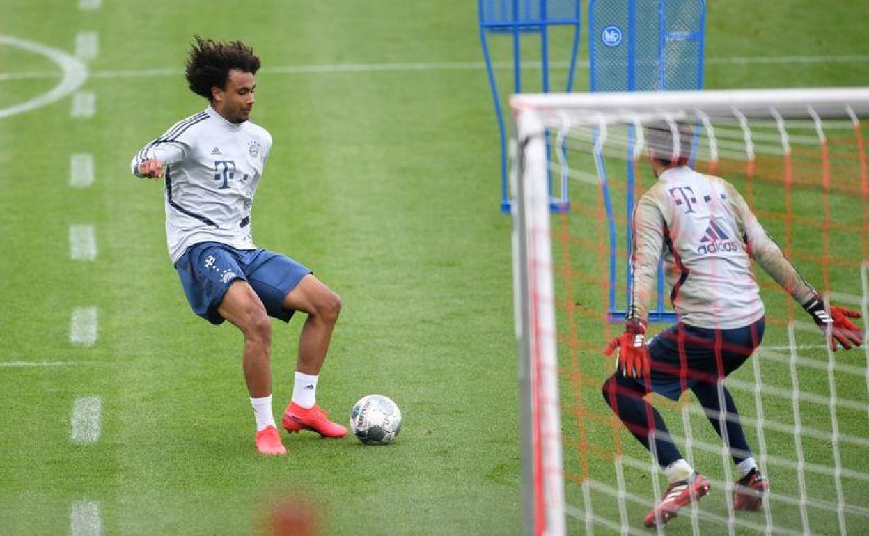 Entrenamiento del Bayern de Múnich. 