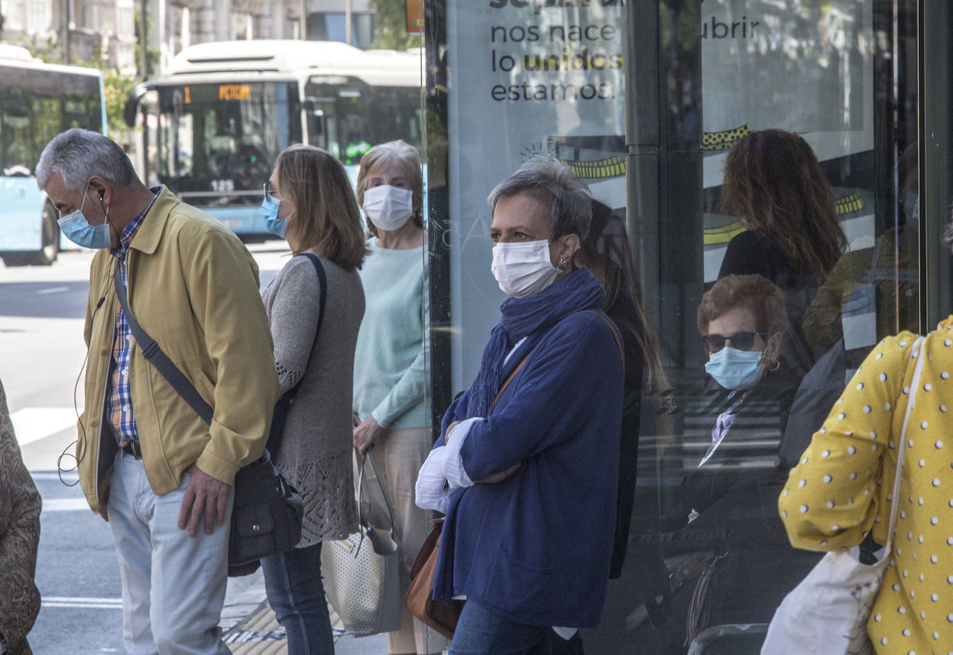 Fotos: Todos con mascarillas en el primer dia de uso obligado