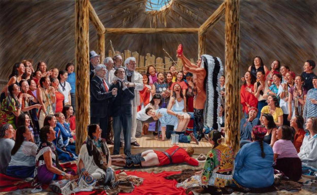 Reproducción de la pintura de Kent Monkman cedida por el artista. 