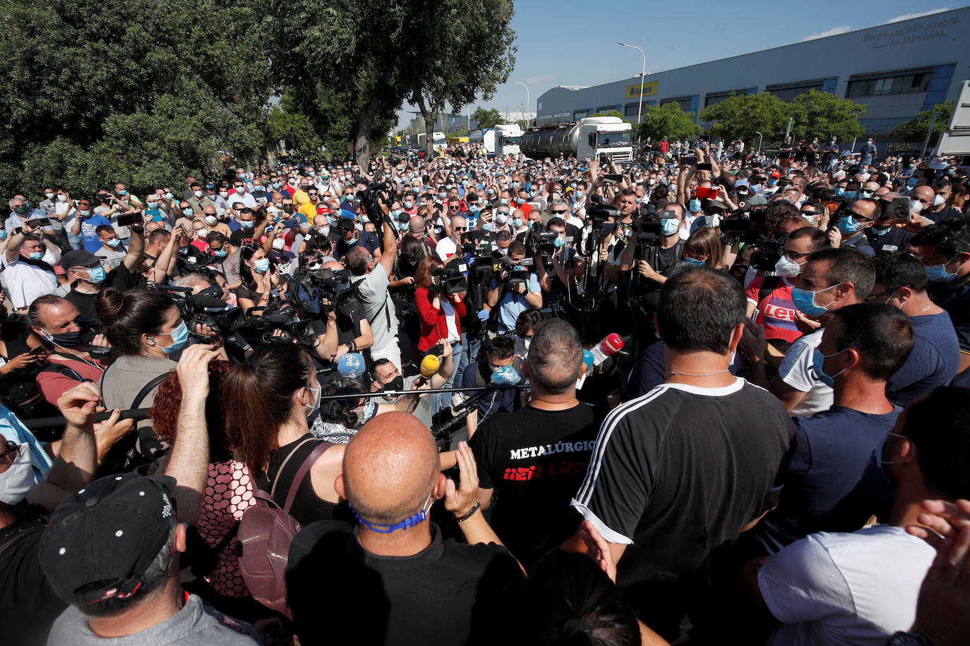 Fotos: Las protestas por el cierre de Nissan, en imágenes