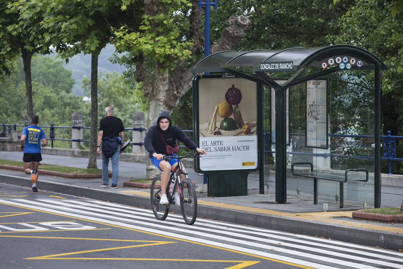 Fotos: Un carril bici lleno de obstáculos