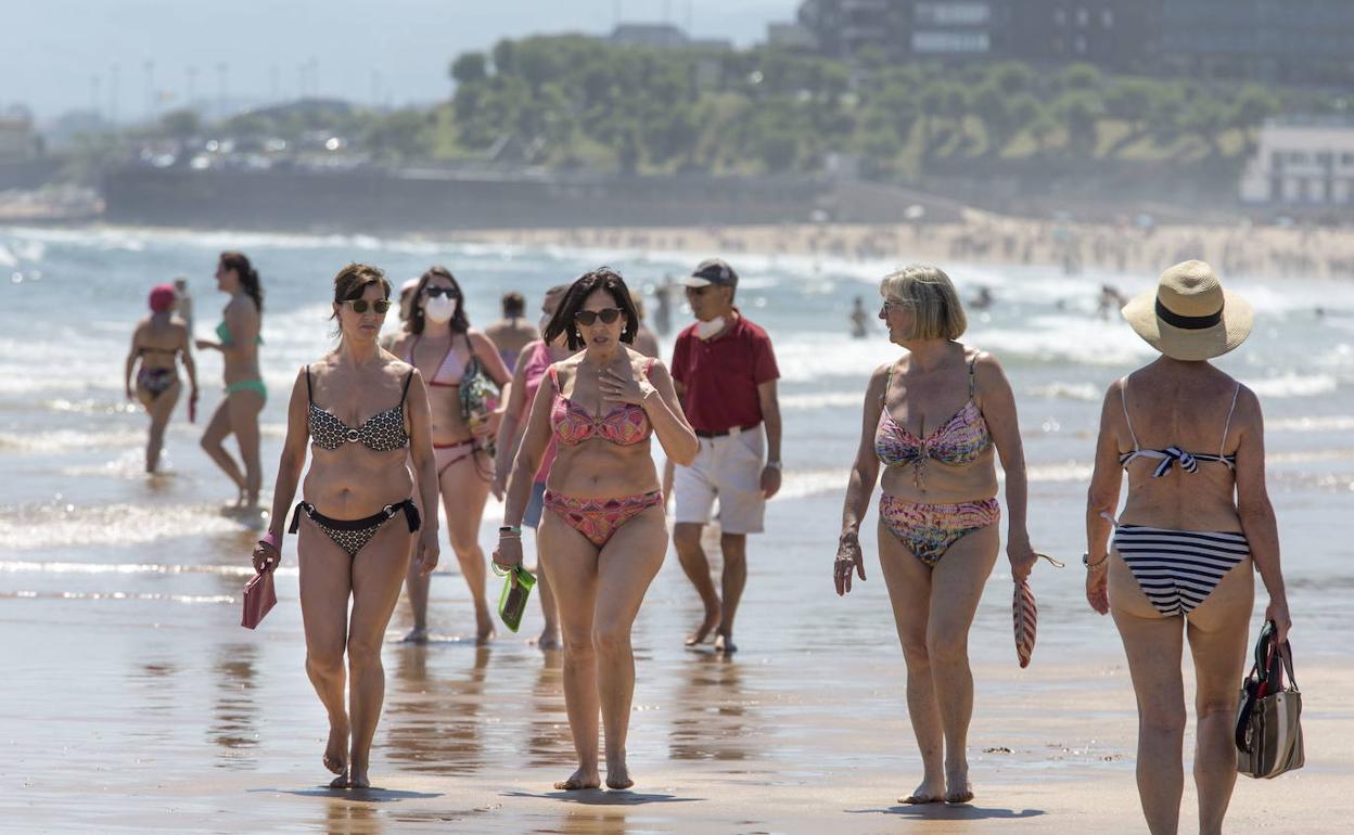 Imágenes del 28 de mayo en la playa de El Sardinero.