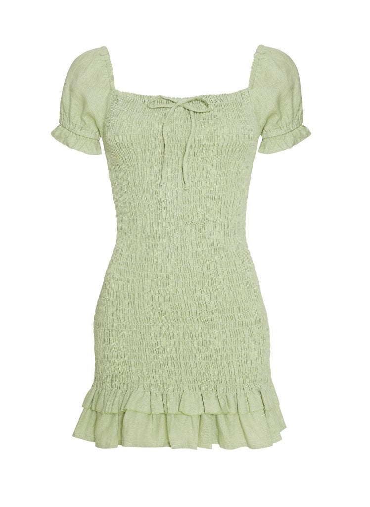 Vestido con nido de abeja, de Faithfull the Brand (125 dólares, unos 110 euros aproximadamente).