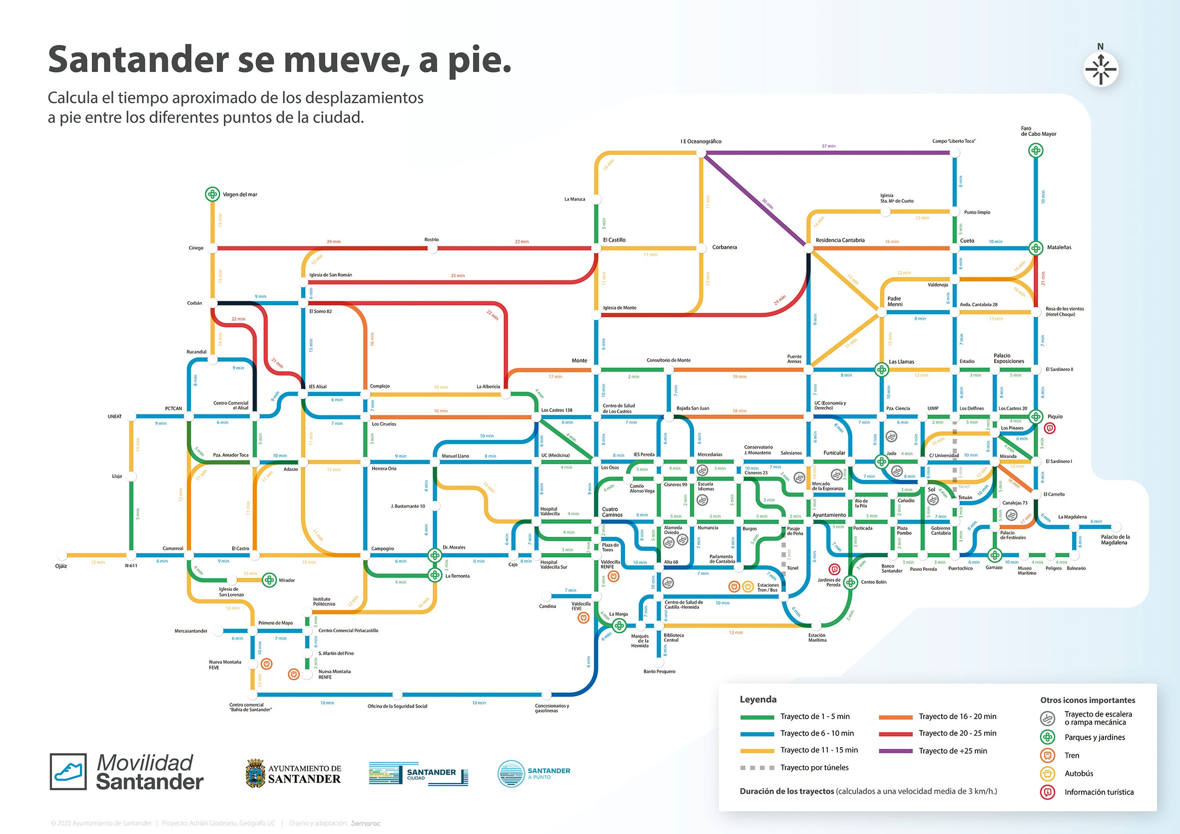 Itinerarios de &#039;Santander se mueve a pie&#039;