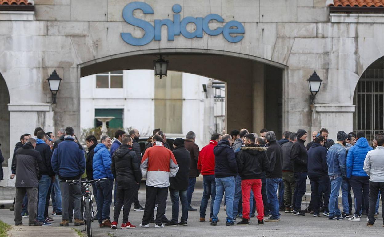 Concentración de la plantilla en enero.