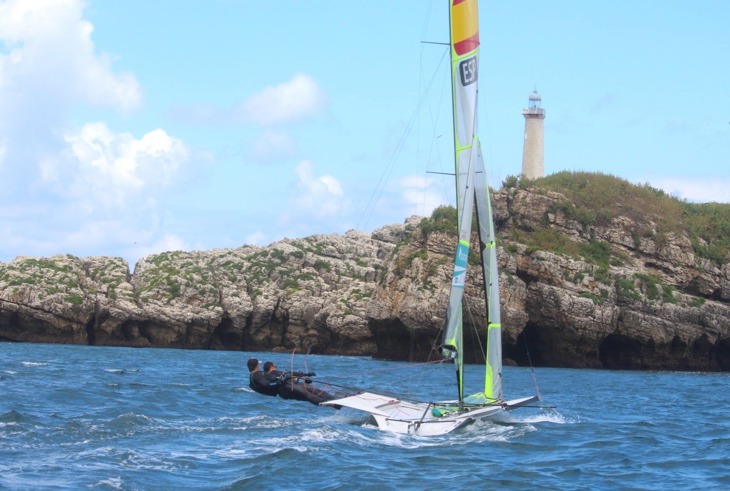 Fotos: Los olímpicos españoles entrenan en la bahía santanderina