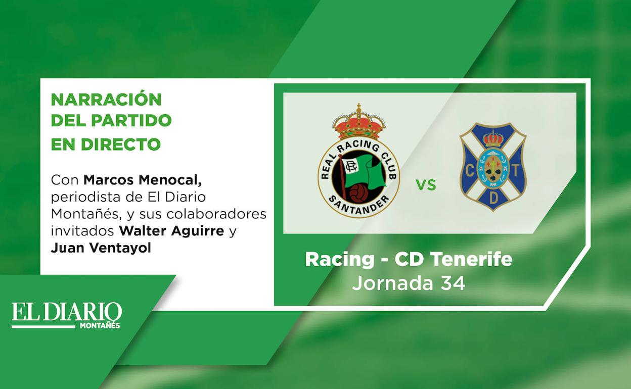 La web de El Diario Montañés retransmite hoy en directo, a las 17.00 horas, el partido ante el Tenerife