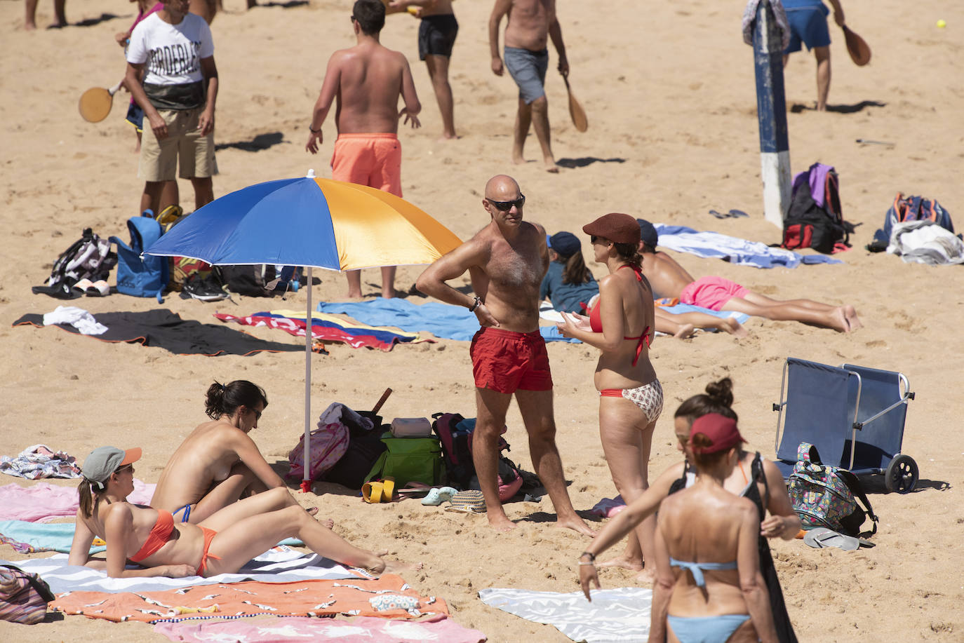 Fotos: Así están las playas de El Sardinero este sábado