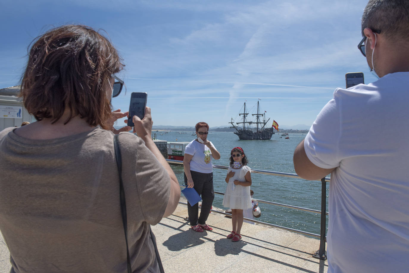 Fotos: Llegada del Galeón Andalucía a Santander