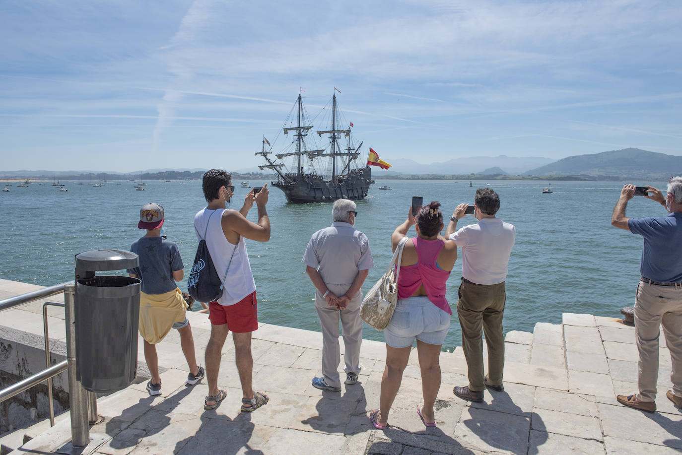 Fotos: Llegada del Galeón Andalucía a Santander