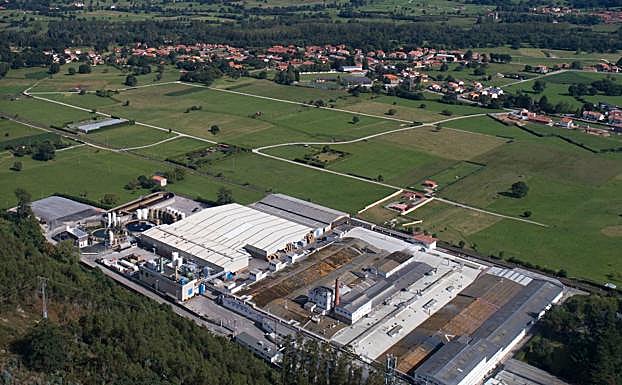 Vista aérea de la empresa Textil Santanderina.