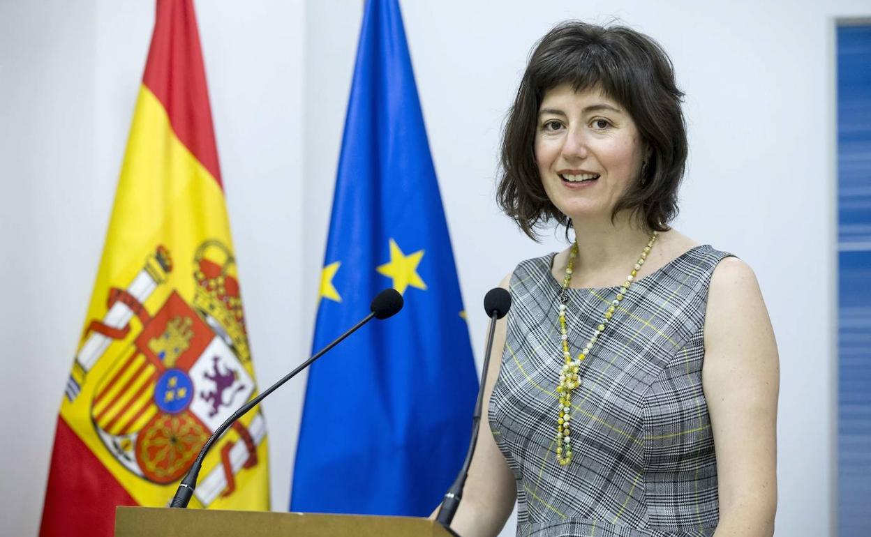 Paloma Navas, una de las máximas responsables de la gestión de la epidemia en Cantabria, en la sededel Gobierno regional. 