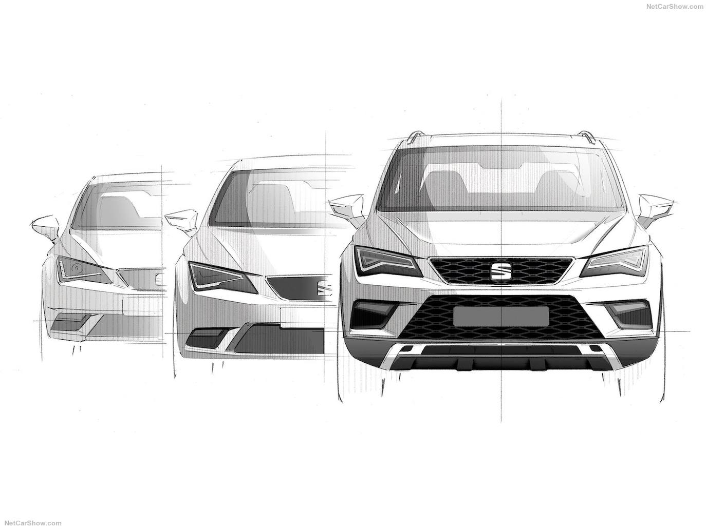 Boceto del Seat Ibiza 