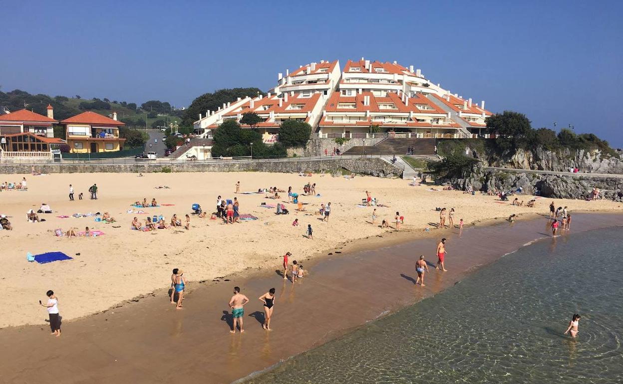 Vista de la playa de Isla