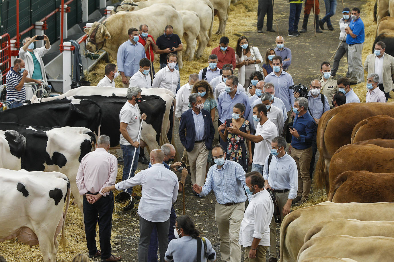 Fotos: Así ha sido la visita de los Reyes de España al Mercado de Ganados de Torrelavega