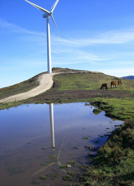 Imagen - Cañoneras, en Soba, es el único parque eólico de Cantabria hasta la fecha.