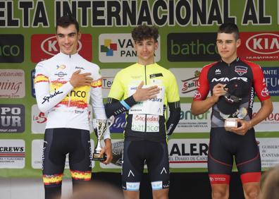 Imagen secundaria 1 - Arnau Gilabert trunca la victoria de Juan Ayuso en la Vuelta al Besaya