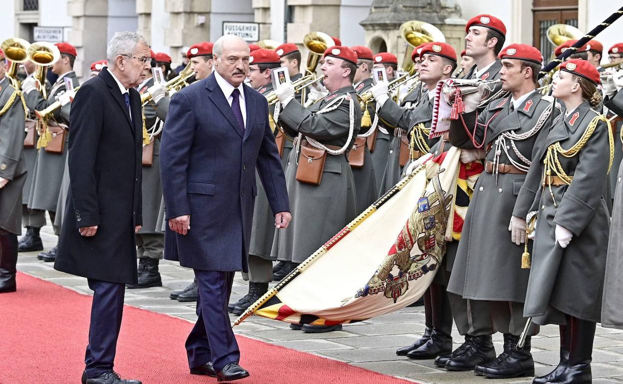 El presidente bielorruso, Alexánder Lukashenko, en las celebraciones del Día de la Independencia, el pasado 3 de julio en Minsk.