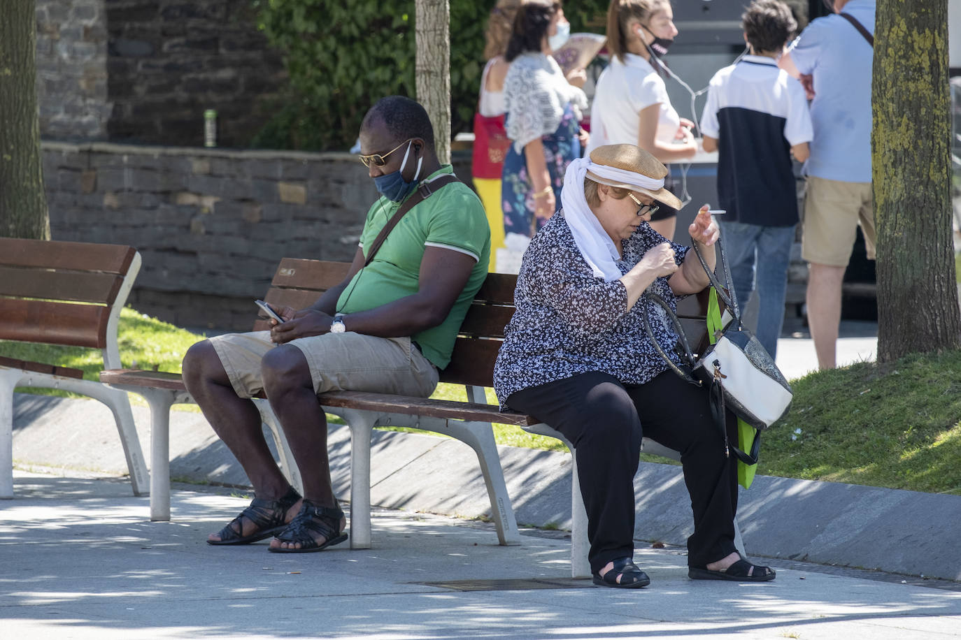 Fotos: Soportando el calor como se puede