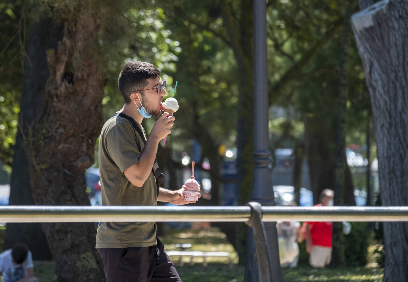 Fotos: Soportando el calor como se puede