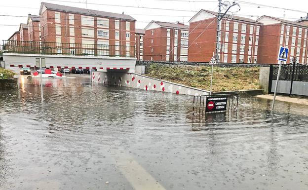 La zona de Los Puentucos, inundada