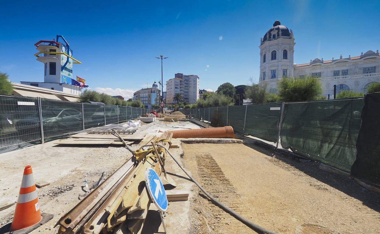 Estado en el que se encuentran las obras del tanque de tormentas en la plaza de Italia