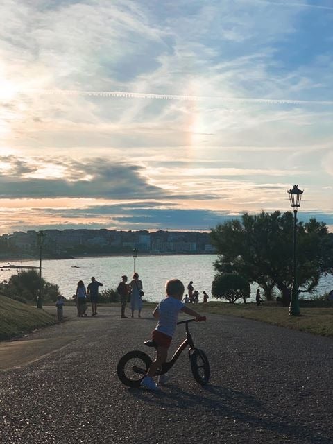 «Disfrutando en La Magdalena».